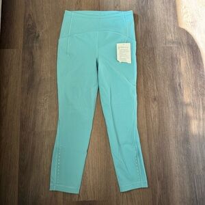 lululemon athletica Swift Speed HR Crop Leggings - Aqua